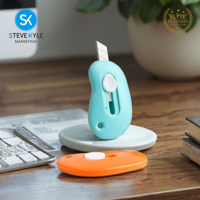 Steve Kyle Portable Creative Mini Utility Knife Retractable Alloy Cutter Mini Sharp Blade Stationery For School Office