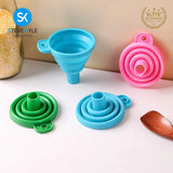Steve Kyle Food Grade Silicone Foldable Funnel For Liquid Powder Dispenser Creative Household Kitchen Tools