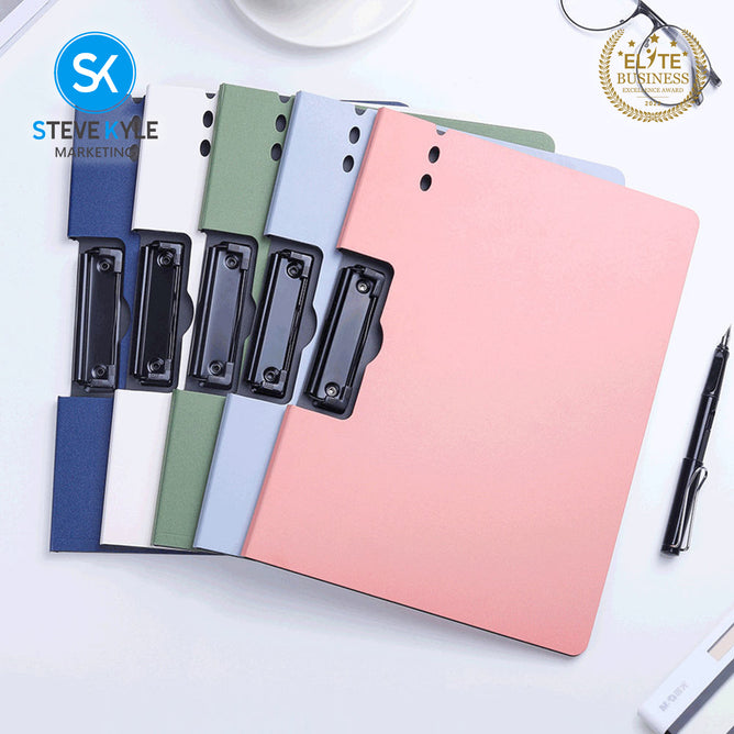 Steve Kyle A4 Waterproof Foldable Clip File Thick Cover Folder Office Supply Stationary