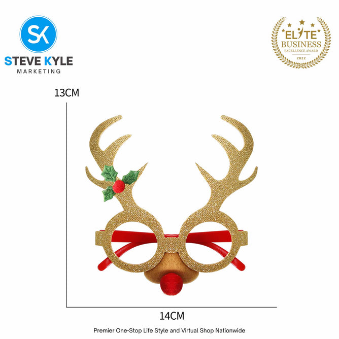 Merry Christmas Glasses Xmas Party Decoration Eyeglasses Kids Gift For Unisex Kids Adult Holiday