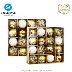 16PCS/6CM Christmas Tree Balls Christmas New Year Party Atmosphere Pendant Decorations