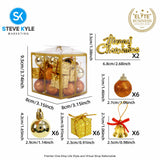 26pcs Christmas Decor Set for Christmas Tree Hangings Ornaments 2025 Holiday Party Decorations