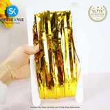 2.5M Background Foil Curtains Birthday Party Wall Cloth Backdrop Wedding Christmas Decoration