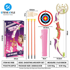 Bow And Arrow Children Toy Shooting Pana Toy  Archery Sports Set Best Gift