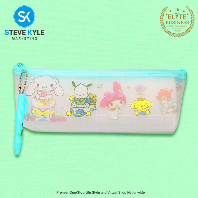 Transparent Pencil Case Large Capacity Pencil Pouch w/ Pen Stationary Supplies
