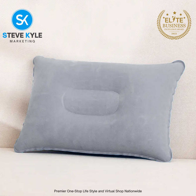 Portable Inflatable Square Pillow For Outdoor Travel Camping Portable Air Pillow