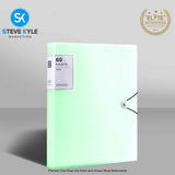 A4 Transparent File Folder Document Organizer Clear Book Stationery for Home & office