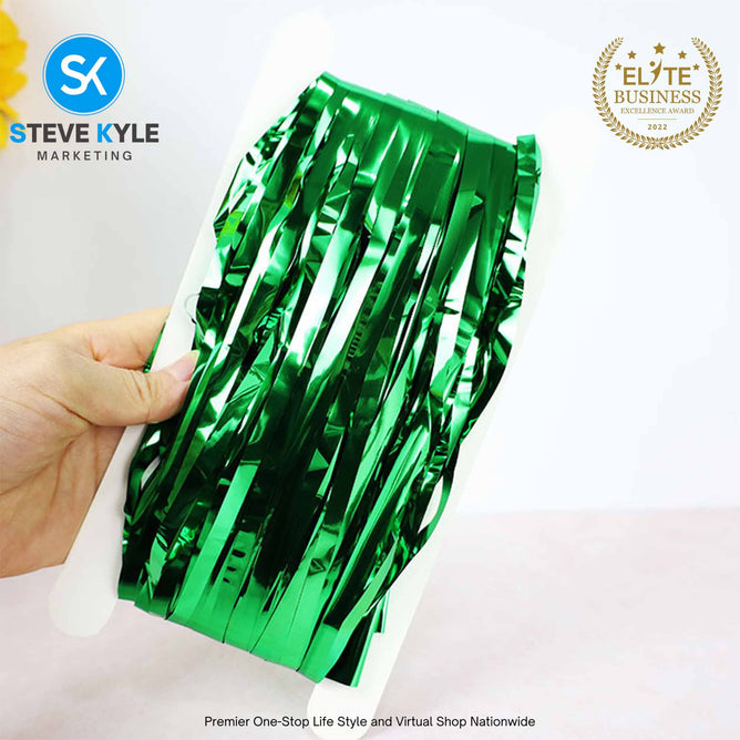 2.5M Background Foil Curtains Birthday Party Wall Cloth Backdrop Wedding Christmas Decoration