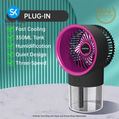 Portable Air Conditioner Spray Fan Desktop Adjustable Third Gear Electric Fan Air Cooler Spray