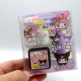 Cute Mini Cartoon Round Seal Roller Stamp Set Stationery Scrapbooking School Supply