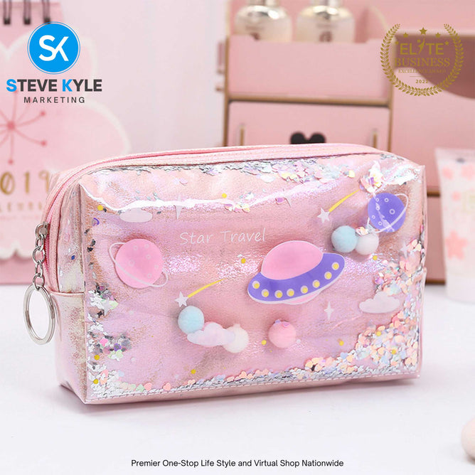Creative Pencil Case Cute cartoon planet Pencil Box Cartoon Stationery Box Student Stationery