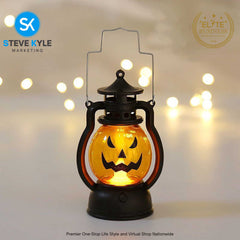 Halloween LED Lantern Electronic Candle Light Small Vintage Style Decorative Lamp for Halloween