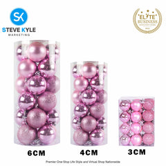 24PCS 3CM/4CM/6CM Christmas Tree ball Pendant Decorations Christmas New Year Party Decorations
