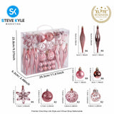 40PCS Christmas Balls Ornaments for Christmas Tree Decorations Hanging Ball Party Decoration