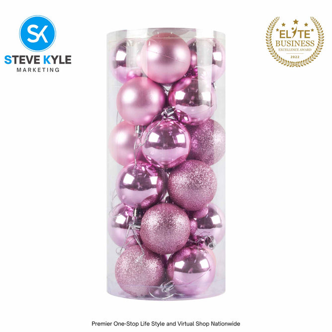 24PCS 3CM/4CM/6CM Christmas Tree ball Pendant Decorations Christmas New Year Party Decorations