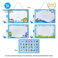 Steve Kyle Portable Writing Drawing Whiteboard With Marker Eraser For Kids Educational Supplies