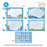Steve Kyle Portable Writing Drawing Whiteboard With Marker Eraser For Kids Educational Supplies