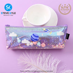 Creative Pencil Case Cute cartoon planet Pencil Box Cartoon Stationery Box Student Stationery