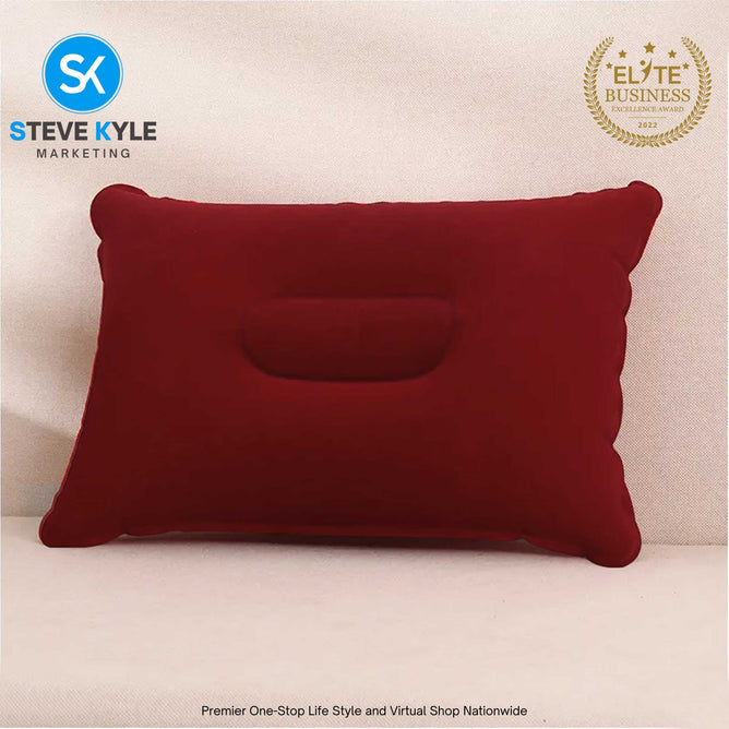Portable Inflatable Square Pillow For Outdoor Travel Camping Portable Air Pillow