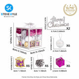 26pcs Christmas Decor Set for Christmas Tree Hangings Ornaments 2025 Holiday Party Decorations