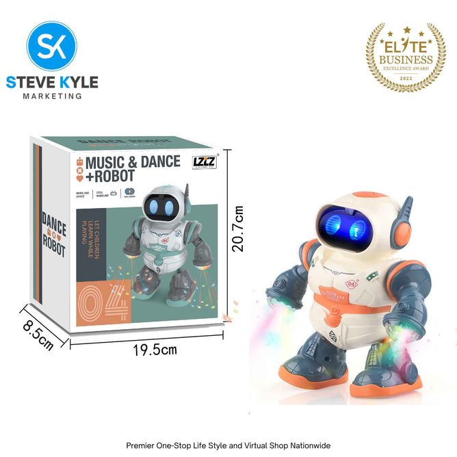 Electric Dancing Robot Multifunctional With Light Music Smart 360-Degree Rotating Children's Toy Doll