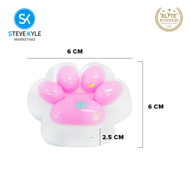Random (1PC) Colorful Paw Shape Decompression Squeeze Toy