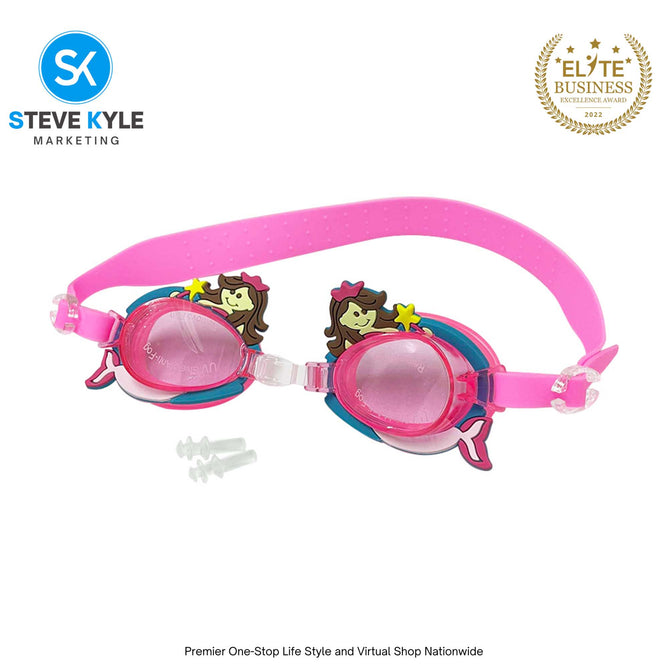 Children's Anti-fog Water Eye-Protection Silicon with 1 Pair Earplugs and Case for Boys & Girls