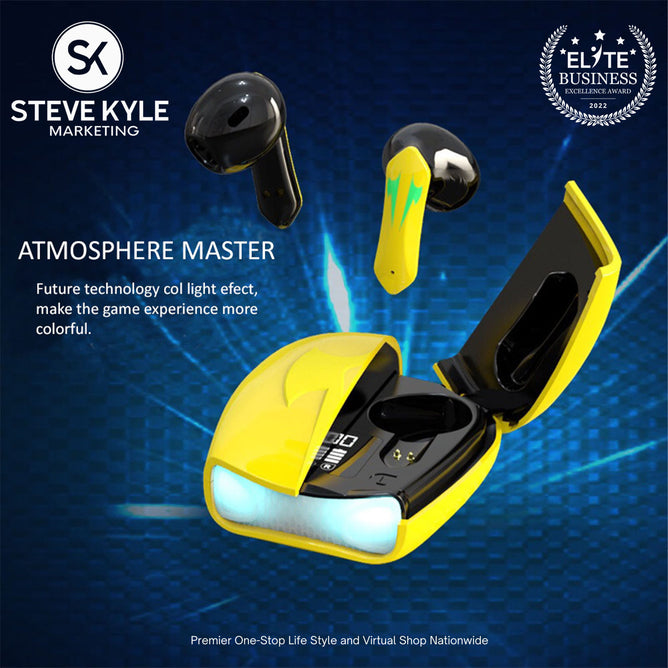 Desmond Wireless Bluetooth Waterproof Gaming Earbuds in-Ear Headphones