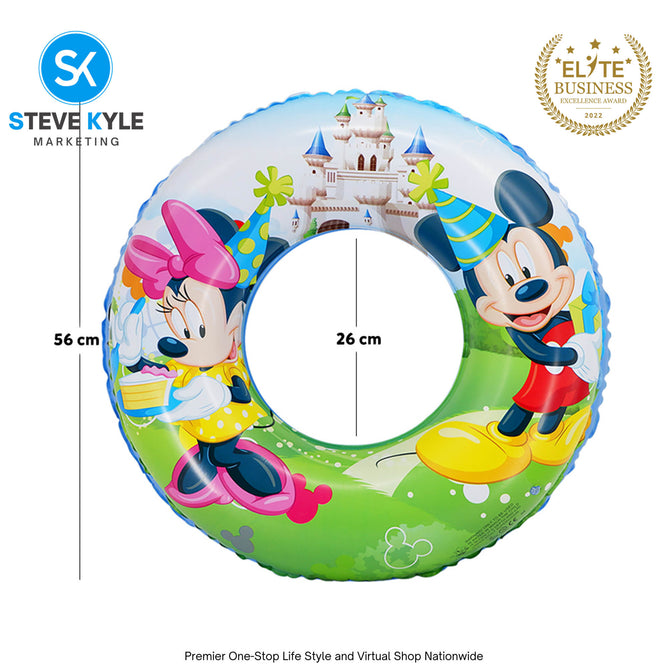 22 Inches Inflatable Cartoon Character Swim Ring Floater for Kids Boys and Girls