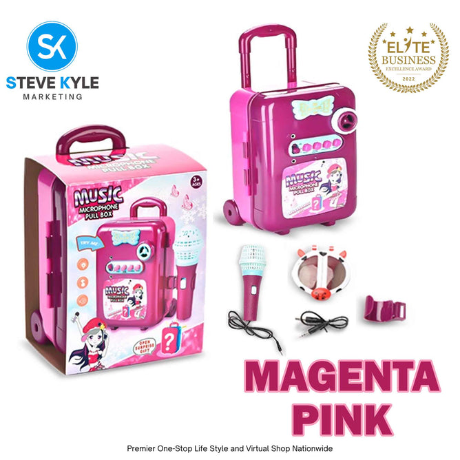 Singing Microphone Pull Box/ligth With Sound And Music Party Song For Children Brst Gift