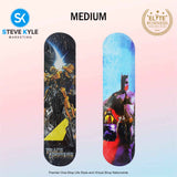 Four-Wheeled Cartoon Character Long Skateboard For Kids Scooters (For Beginner)