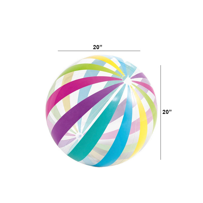 20 inches Big Inflatable Beach Ball perfect for Summer for Kids & Adults