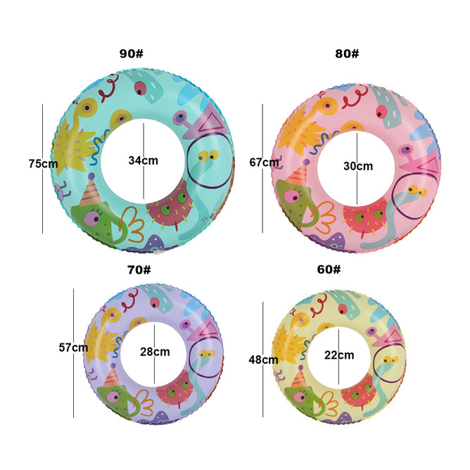 Inflatable Swimming Ring for Kids/Youth & Adult with Different Size and Colorful Designs