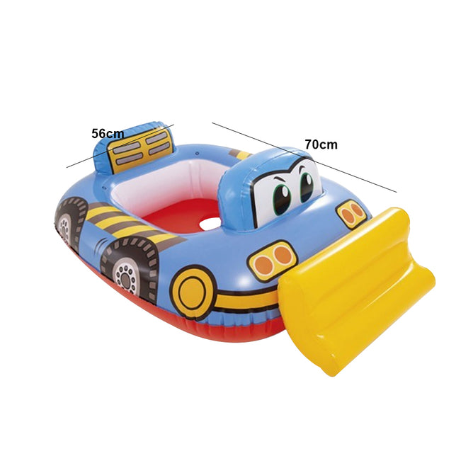 Inflatable Cartoon Character Swim Ring Seat Truck Kiddie Floater