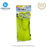 Kids Summer Swimming Diving Snorkel Tube Fins Set