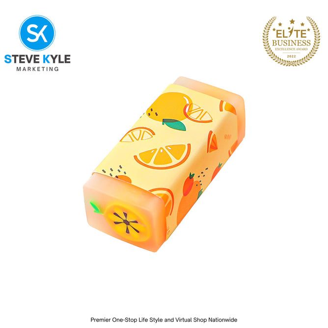 3PCS Fruit Eraser Soft Rubber Kawaii School Office Supplies Students Stationery Korean