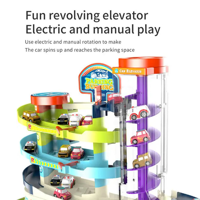 Super Auto Vehicles Building Challenge Parking Game Manual and Automatic Integration toy for Kids