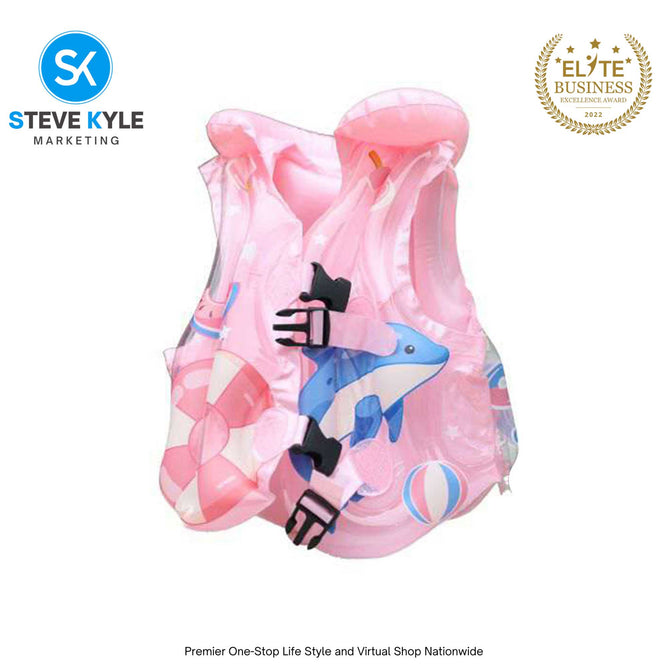 Children's Life Vest Jacket Inflatable Kids Safety Vest with Creative Designs for Kids