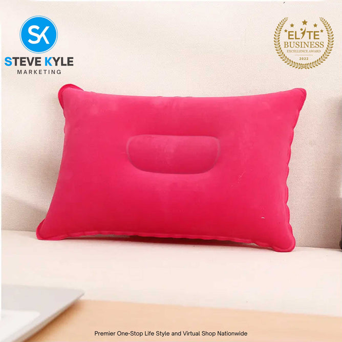 Portable Inflatable Square Pillow For Outdoor Travel Camping Portable Air Pillow