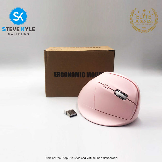 BW883 Ergonomic Optical Vertical Charging Wireless Mouse