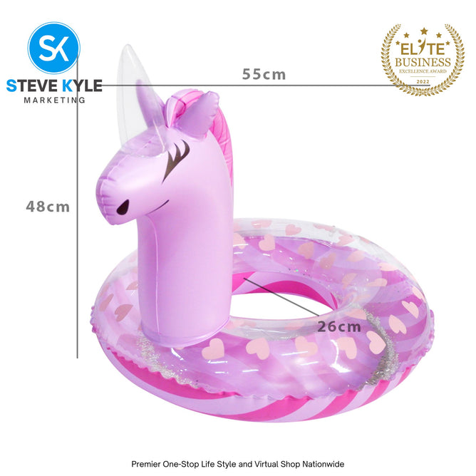 Children Swim Unicorn Swim Ring Inflatable Tube