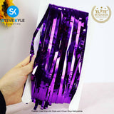 2.5M Background Foil Curtains Birthday Party Wall Cloth Backdrop Wedding Christmas Decoration