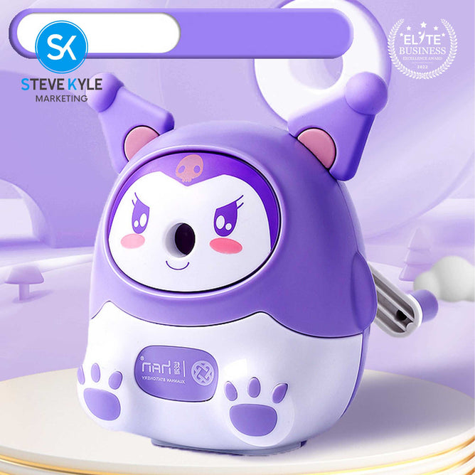 Rocket Space Astronaut Pencil Sharpener Plastic Hand Operated Children's Stationery