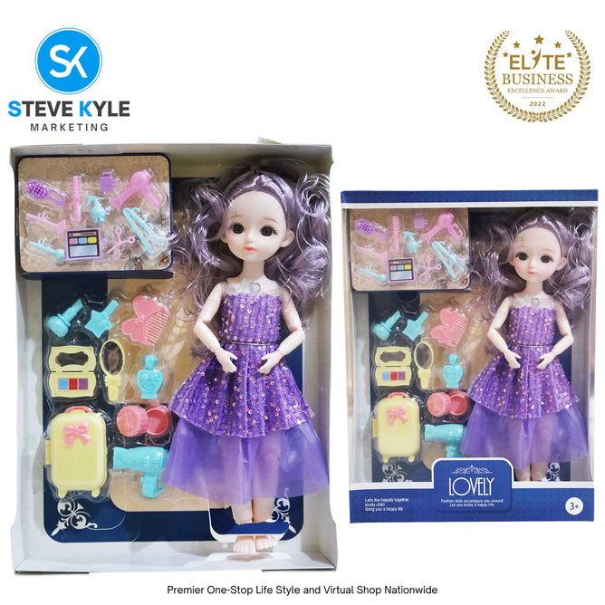 Lovely Fashion Cute Doll w/ Sound with Accessories Set High Quality Doll Best Gift for Kids