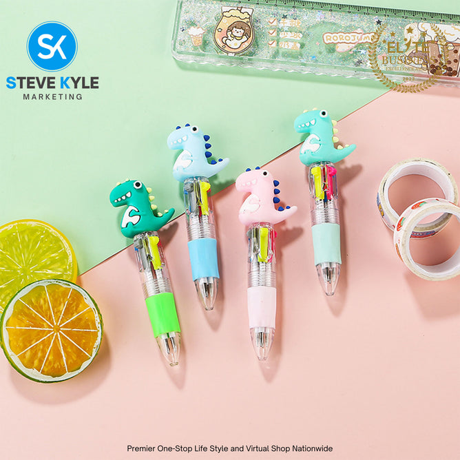 (1PC) Assorted Kawaii 4in1 Mini Multifunctional School Supplies Stationery Ballpen