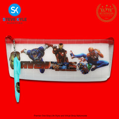 Transparent Pencil Case Large Capacity Pencil Pouch w/ Pen Stationary Supplies