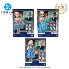 Lovely Fashion Cute Doll w/ Sound with Accessories Set High Quality Doll Best Gift for Kids
