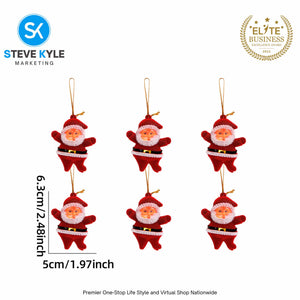 Mini Santa Claus Pendant Figurines Christmas Tree Decorations for Holiday