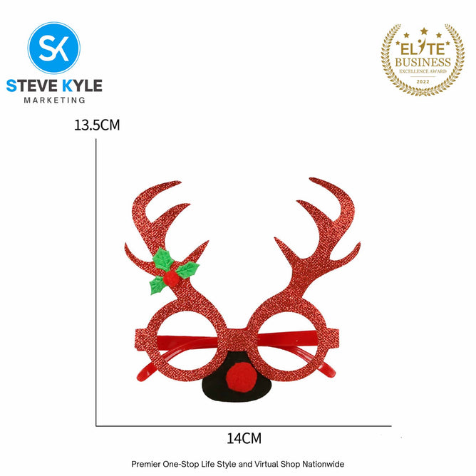 Merry Christmas Glasses Xmas Party Decoration Eyeglasses Kids Gift For Unisex Kids Adult Holiday