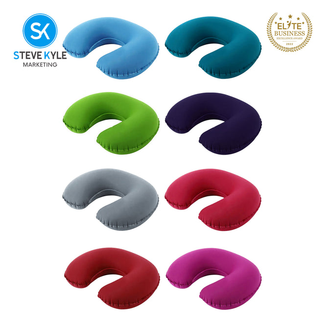Portable Inflatable U-Shape Neck Pillow Home Travel Neck Pillow